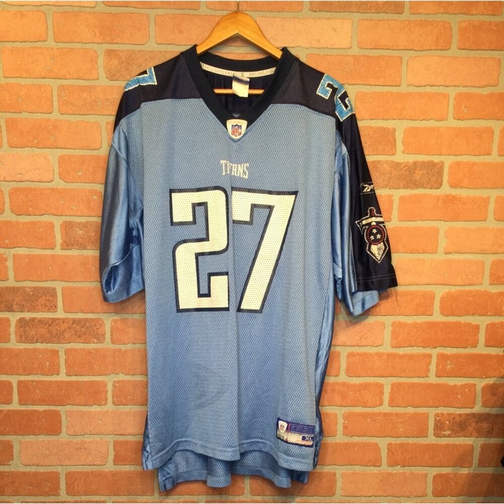 Reebok NFL Titans Eddie George #27 Blue Jersey XL